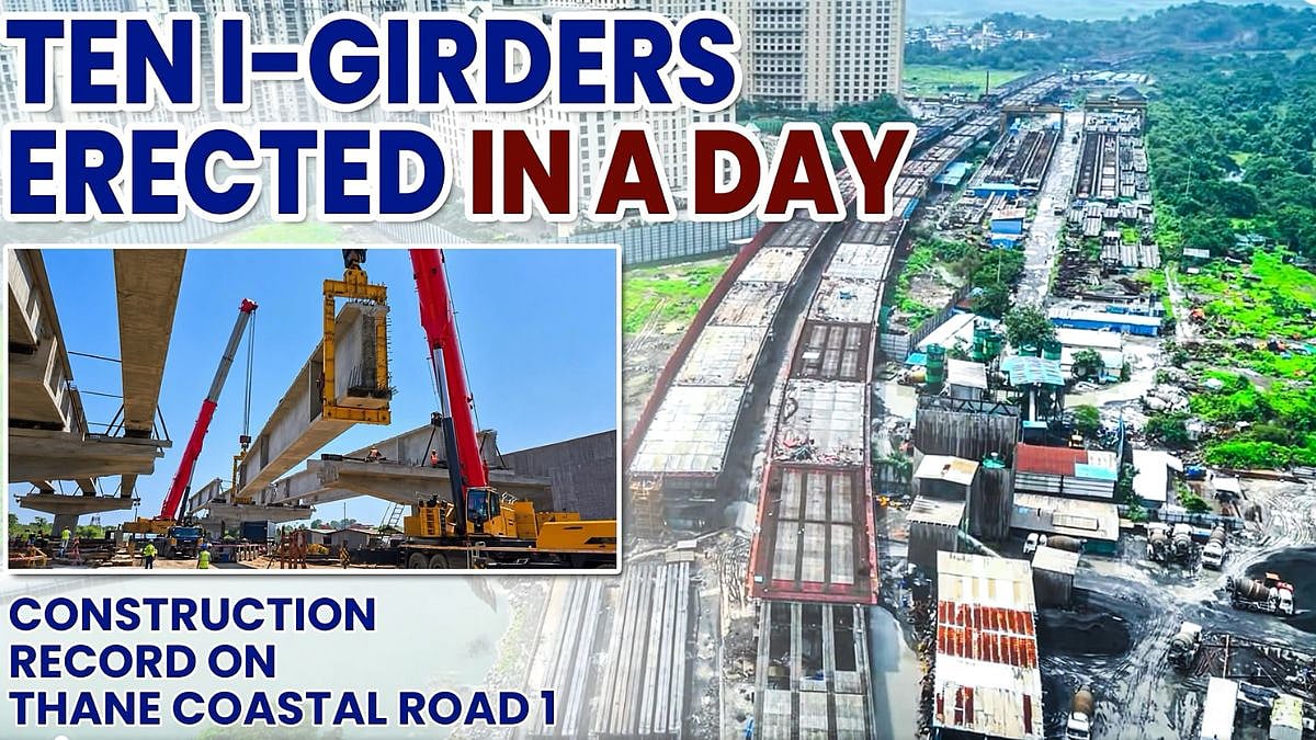 Thane Coastal Road-I: MMRDA Erects 10 I-Girders In A Day As Project Reaches 45 Per Cent Completion