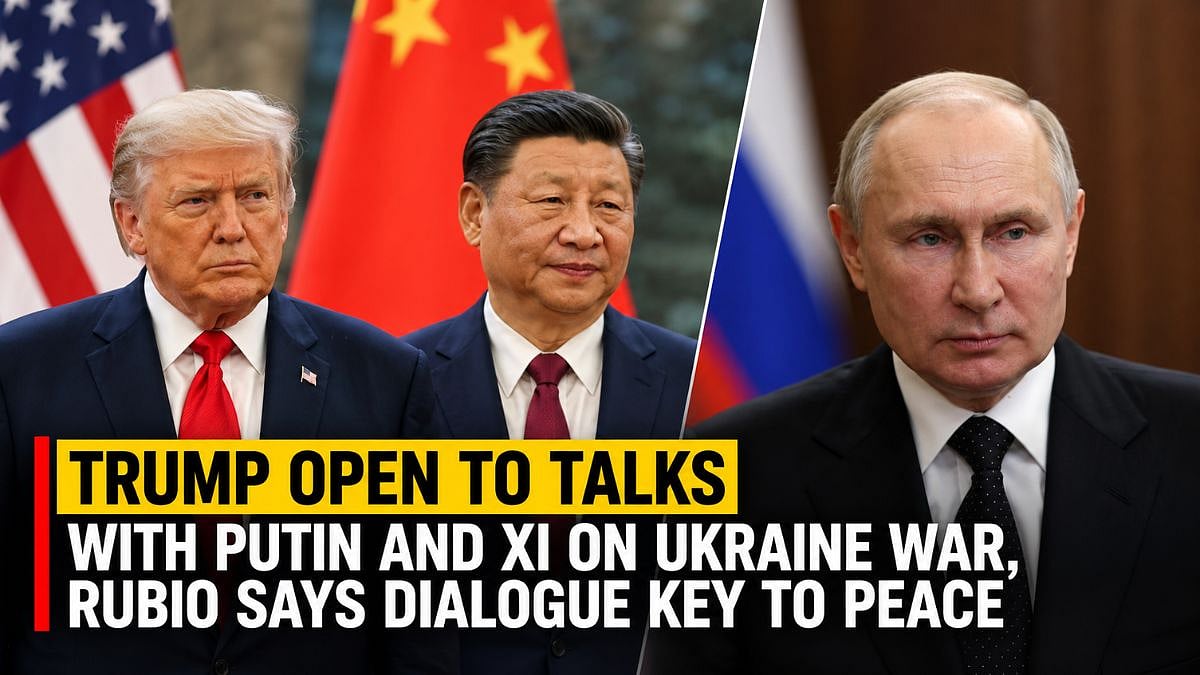 US President Donald Trump Open To Talks With Putin And Xi Jinping On Ukraine War, Marco Rubio Says Dialogue Is Key To Peace | VIDEO