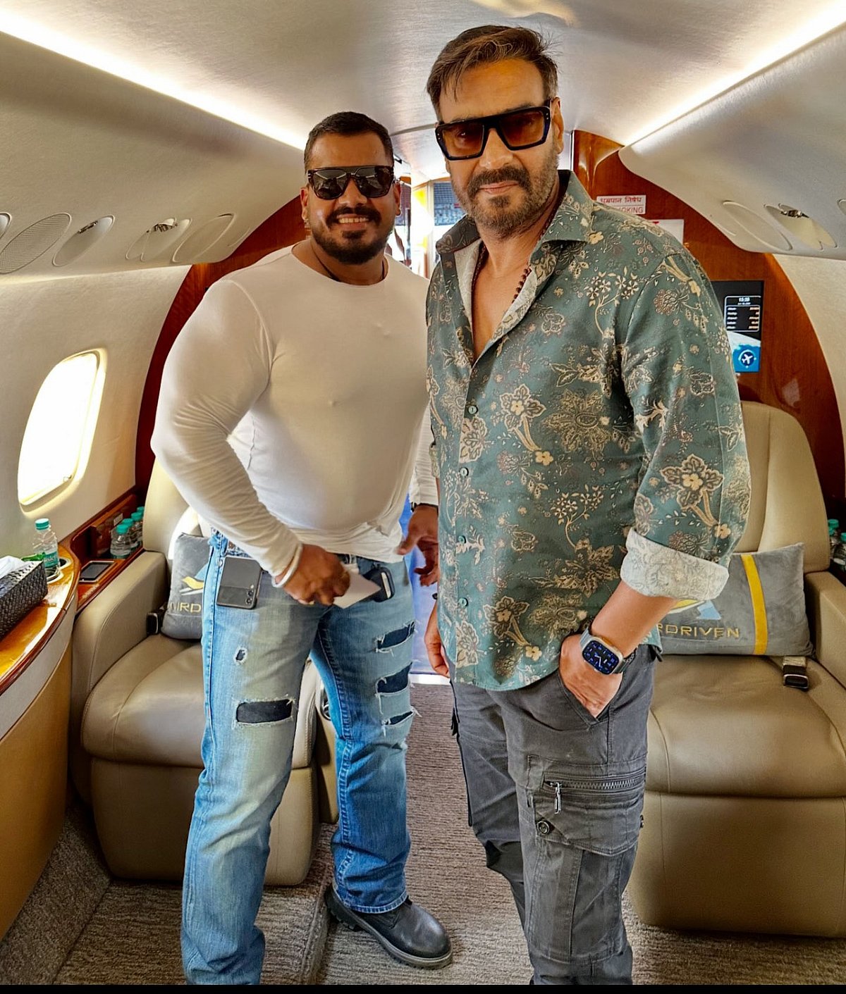 Ajay Devgn with his bodyguard