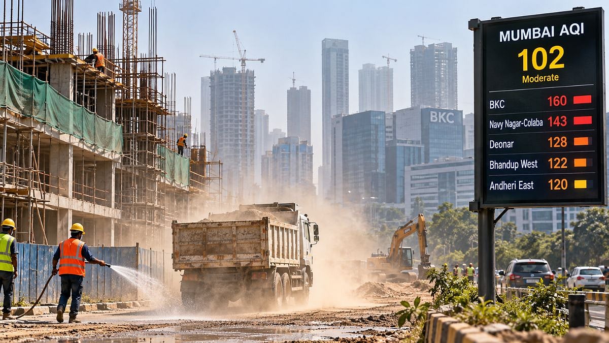 Mumbai Air Pollution: BMC Targets Dust Pollution At 3,200 Active Construction Sites As AQI Falls, BKC Records Poorest At 160