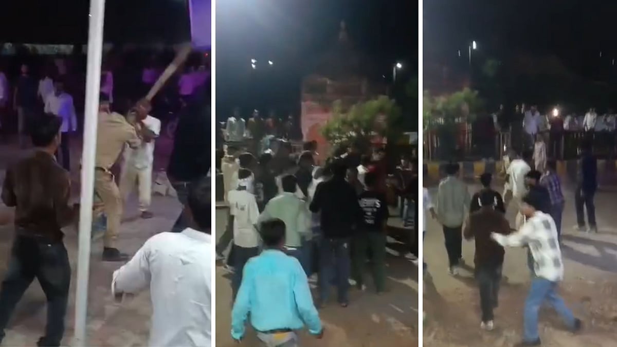 Durga Immersion Procession In MP's Shivpuri Turns Chaotic As Two Groups Of Youths Clash; Police Use Lathis —VIDEO