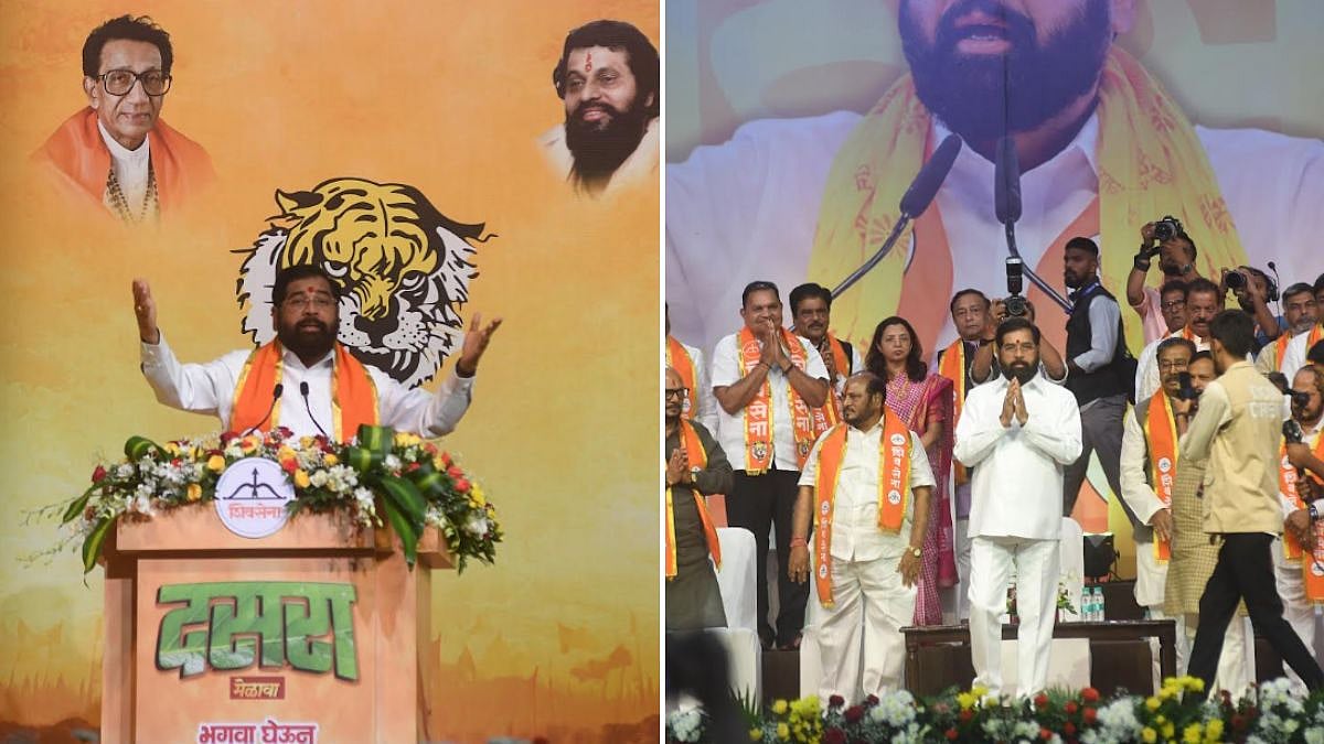 Maharashtra Deputy CM Eknath Shinde Announces 100 Tonnes Of Foodgrains For Farmers At Shiv Sena Dussehra Rally, Targets Uddhav Thackeray