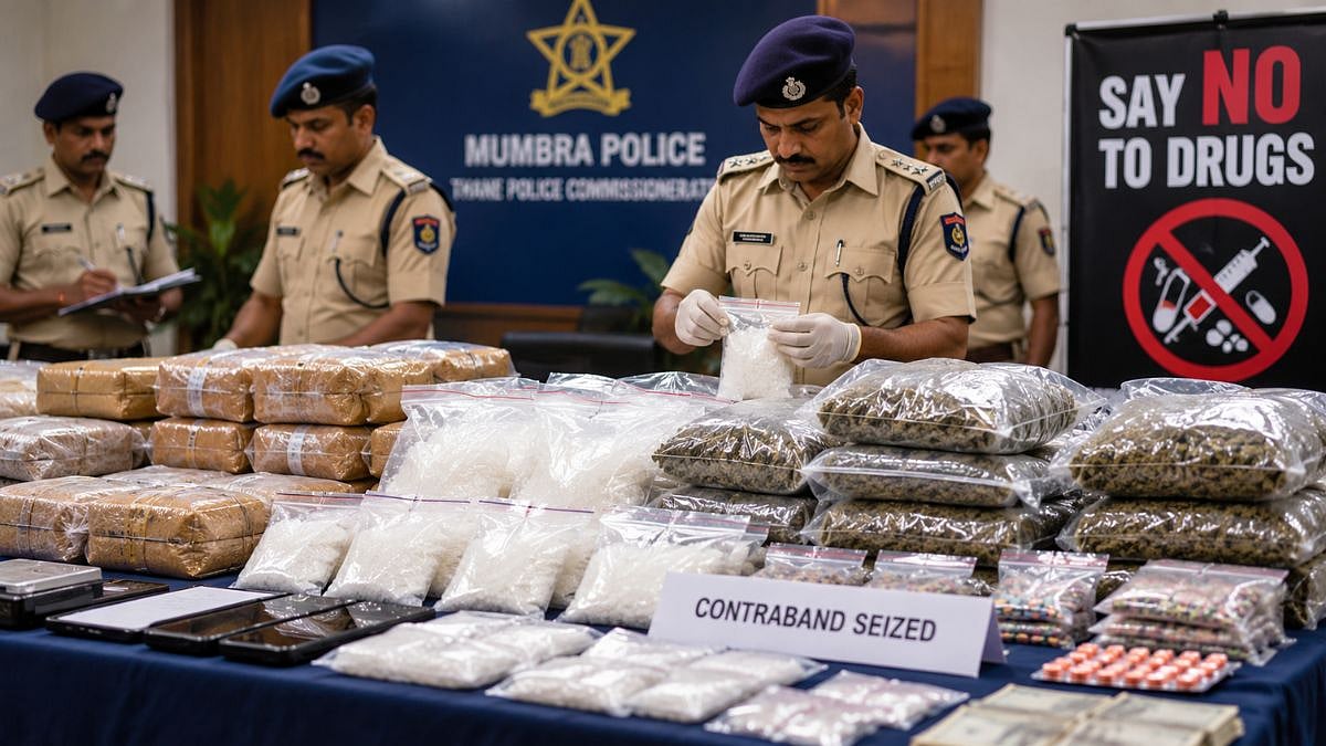Thane Crime: Mumbra Police Seize Narcotics Worth ₹30 Crore In 10-Month Anti-Drug Crackdown, Take Action Against Hundreds