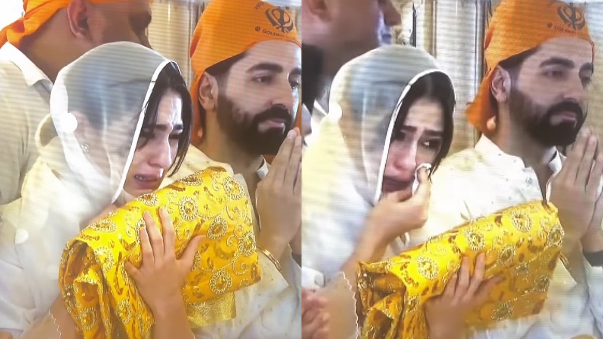 Sara Ali Khan Weeps As She Visits Golden Temple With Ayushmann Khurrana Ahead Of Udta Teer Release - Watch Viral Video