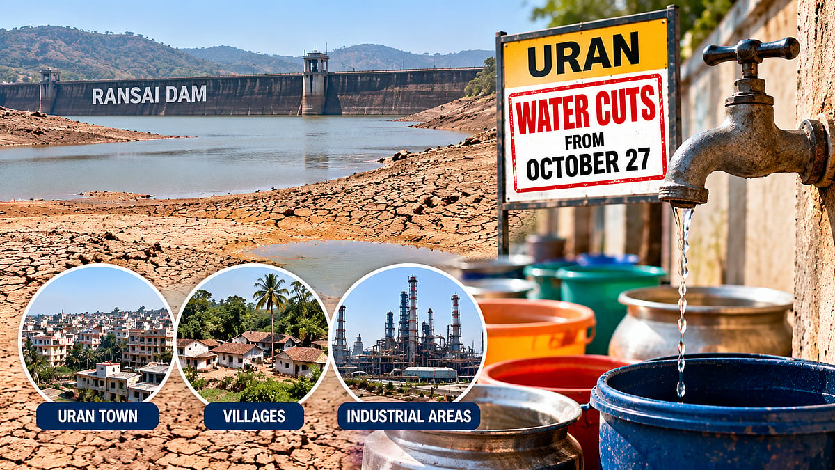 Uran Water Crisis: MIDC To Implement Water Cuts From October 27 As Ransai Dam Level Drops Amid Poor Rainfall