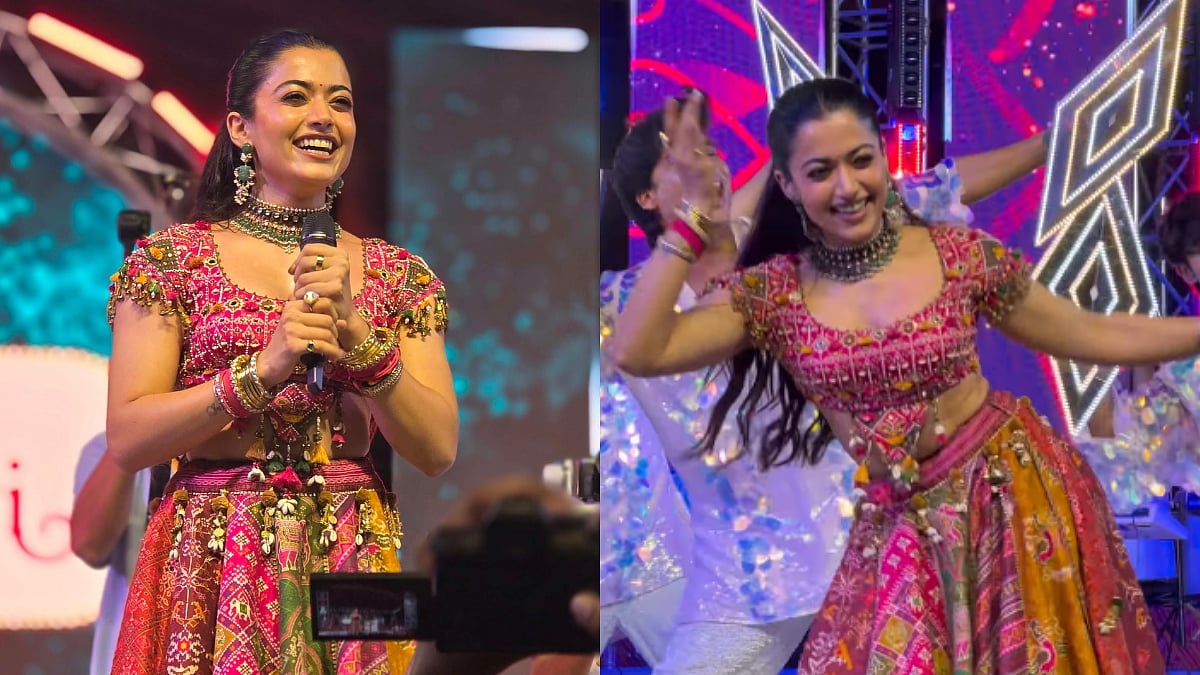 Rashmika Mandanna Lights Up Ambani’s Jamnagar Garba Night On Day 9 Of Navratri; Greets Fans In Gujarati