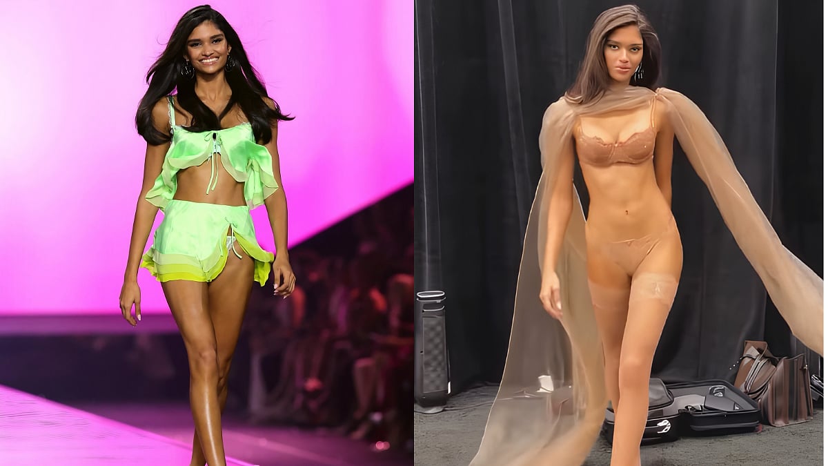 18-Year-Old Elina Gunawardena Becomes First Sri Lankan Model To Walk Victoria's Secret Fashion Show, And She Did It In A Desi Dupatta