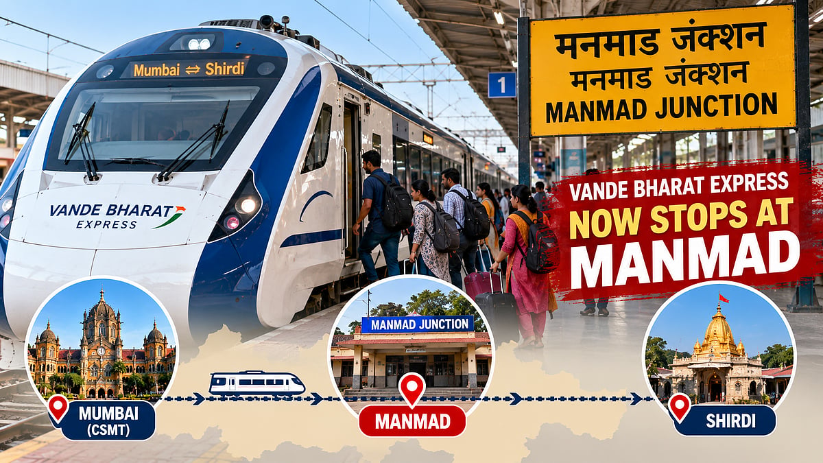Mumbai-Shirdi Vande Bharat Express Gets Commercial Halt Approval At Manmad Junction, To Benefit North Maharashtra Passengers