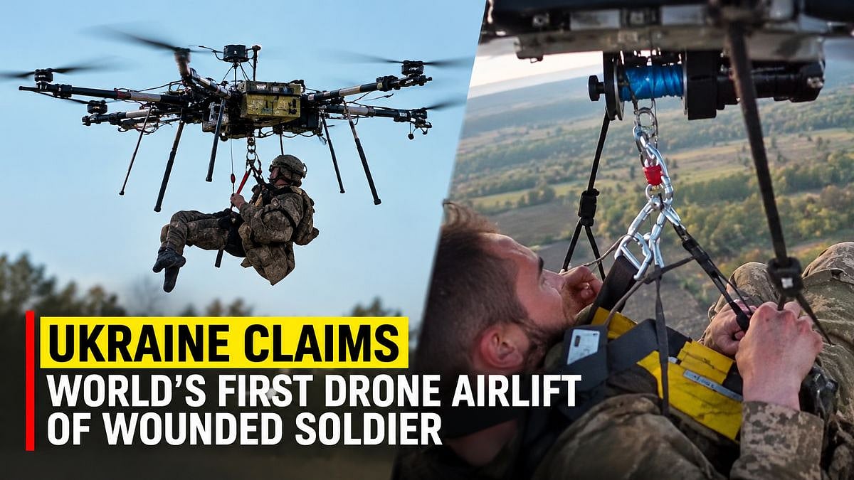 Ukraine Claims World’s First Drone Airlift Of Wounded Soldier From Front Line, Releases Rescue Video