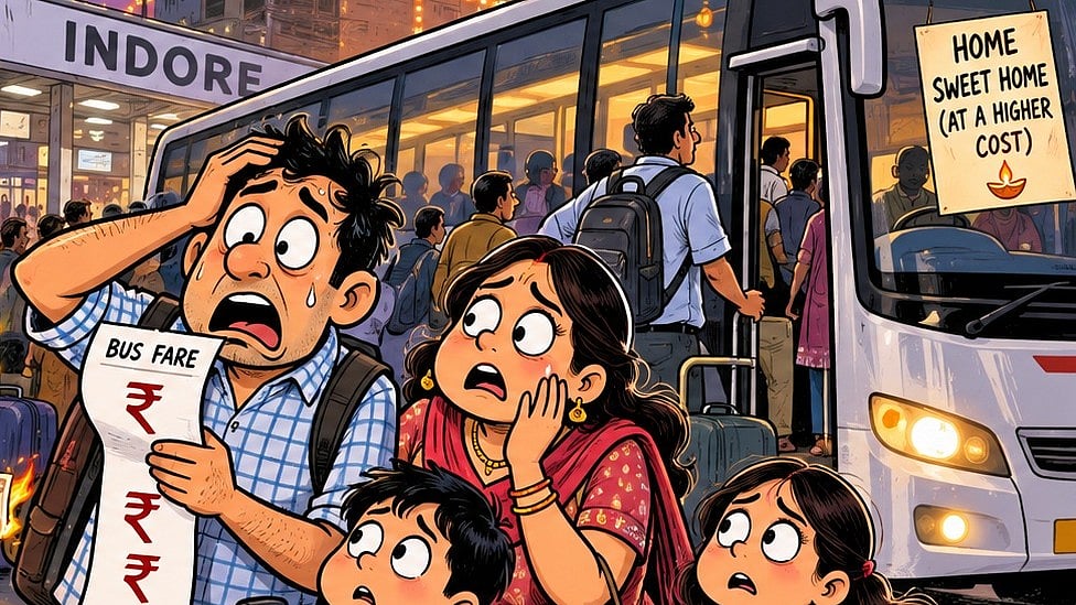 Diwali 2026 Shocker: Bus Fares From Indore Jump Up To 250%, Gwalior Tickets Touch ₹3,500