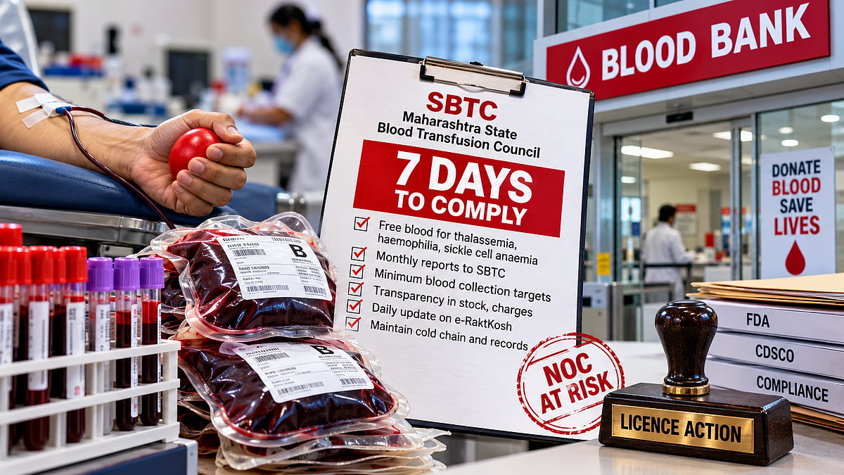 Maharashtra: Blood Centres Given 7 Days To Meet SBTC Norms, Face NOC Cancellation And Licence Action