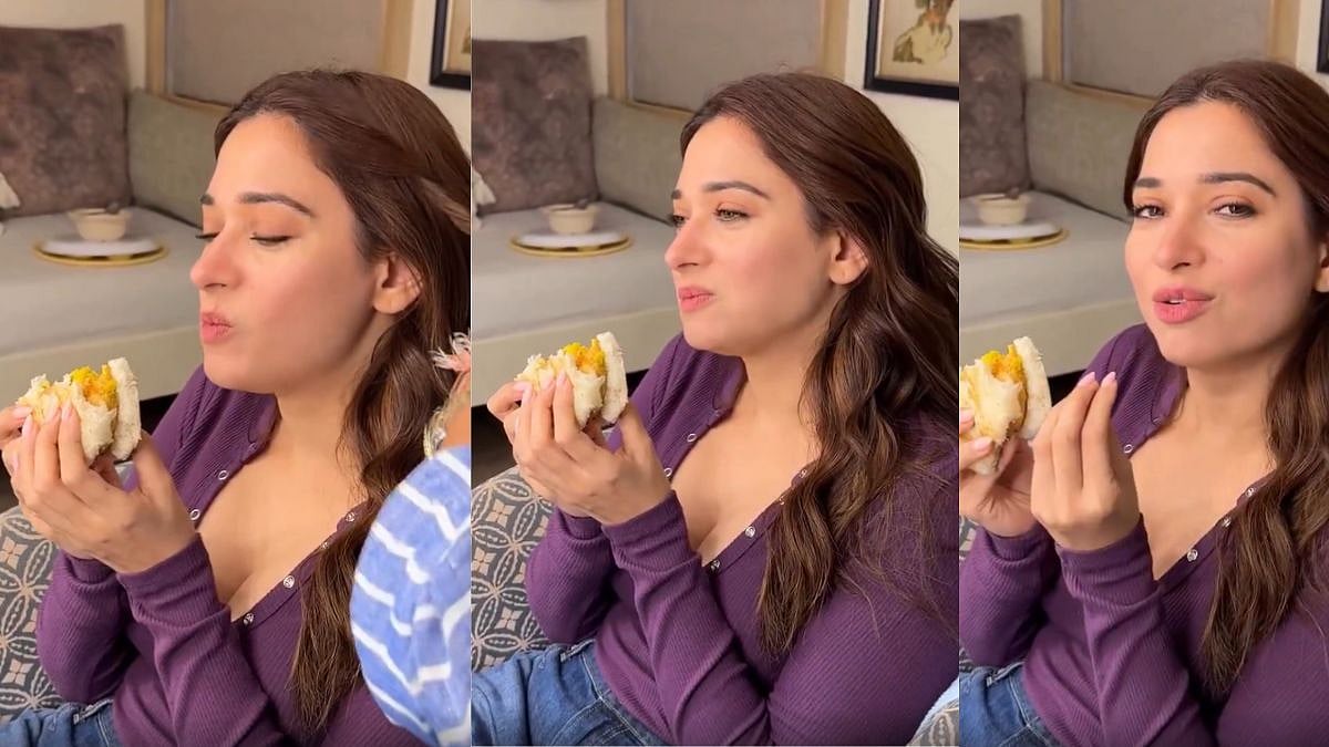 'Heart Also Has Stomach': Tamannaah Bhatia Celebrates Life's Little Pleasures With Mumbai's Vada Pav