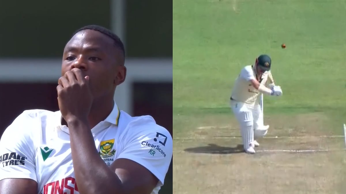 154.5 KPH Of Pure Fire! Kagiso Rabada Unleashes Express Delivery Against Travis Head During SA vs AUS 2nd Test | Video