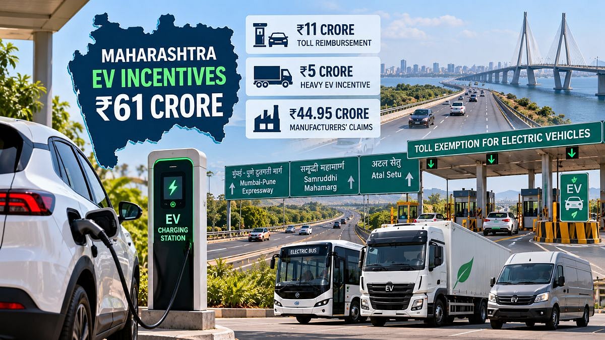 Maharashtra Govt Approves ₹61.03 Crore For EV Incentives, ₹11.08 Crore For Toll Exemptions And ₹5 Crore For Heavy EVs