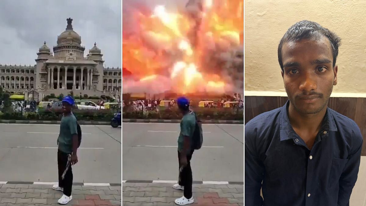 Bihar Labourer Arrested For Posting Viral AI-Generated Video Showing Bomb Blast At Bengaluru Vidhana Soudha | Video