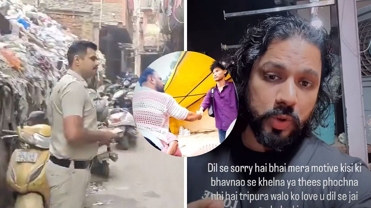 Delhi Police Visit Amir Shokeen’s Residence Over Viral Video Allegedly Targeting Tripura Youth; Influencer Not Found | VIDEO
