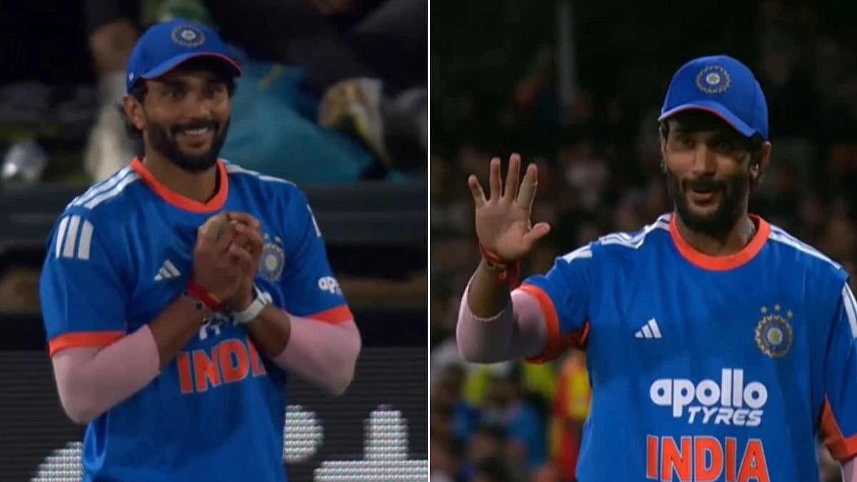 'Zero Game Awareness': Nitish Kumar Reddy Celebrates Taking Catch On Free-Hit During IND Vs NZ 1st T20I | VIDEO
