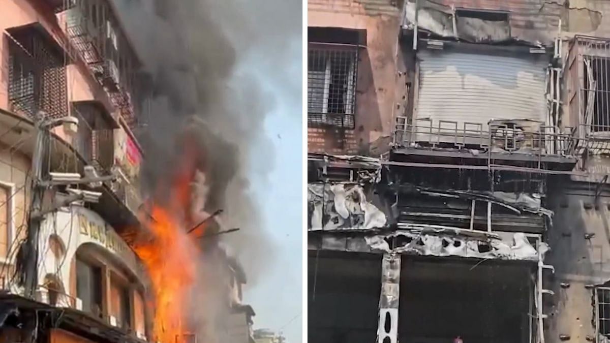 Mumbai Fire: Major Blaze Erupts At Imitation Jewellery Shop In Bhuleshwar Market, Building Evacuated | VIDEO