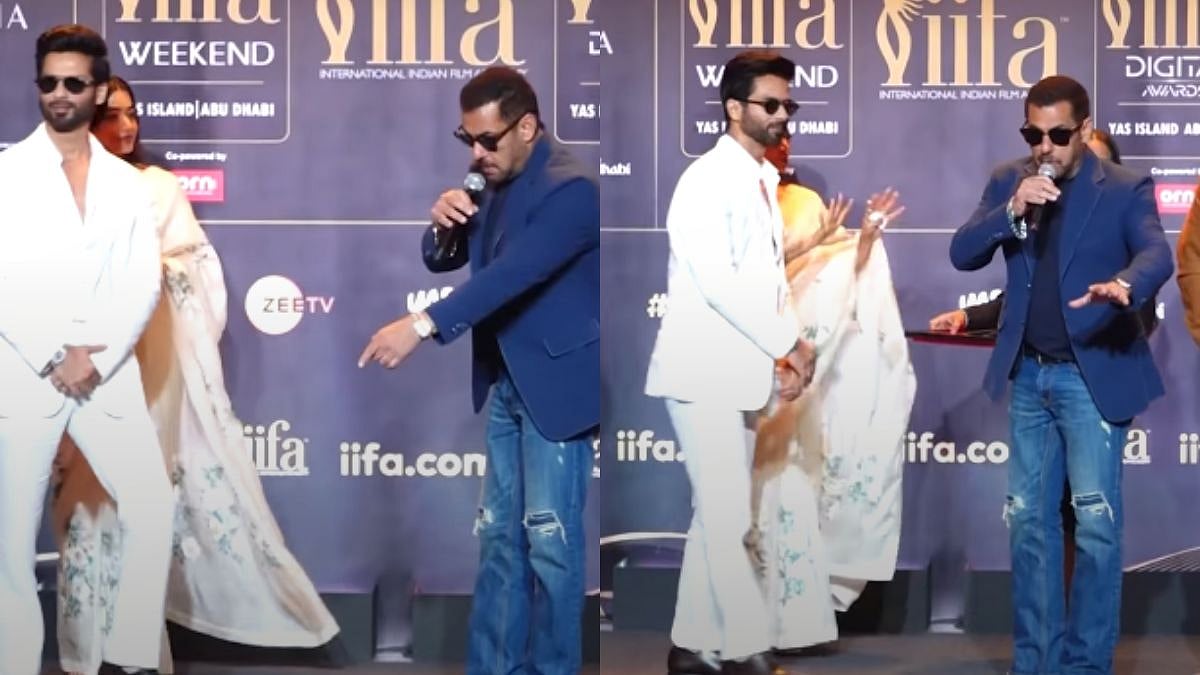 'Inhone Mere...': Salman Khan Playfully Teases Shahid Kapoor In Front Of Kareena Kapoor At IIFA Event - VIDEO
