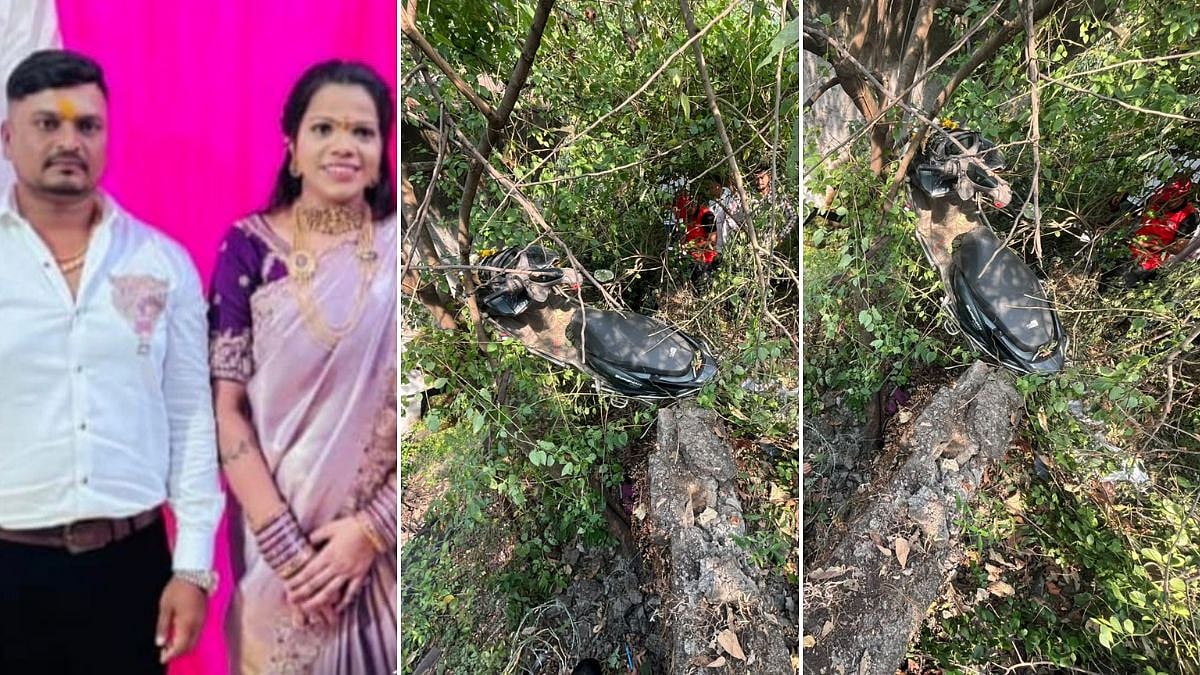 Maharashtra Tragedy: Alibag Couple Found Dead In Khalapur Gorge After Scooter Plunges Off Mumbai–Pune Highway | VIDEO