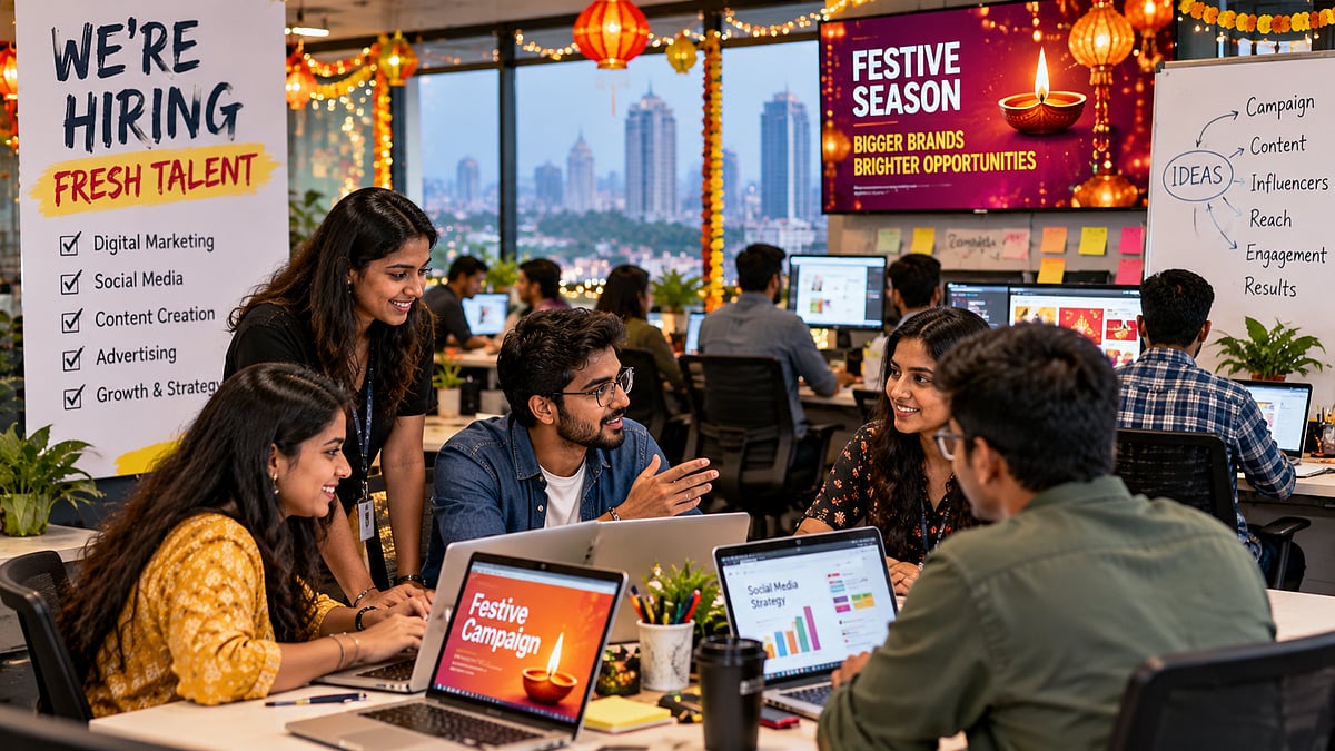Festive Season Fuels Hiring Boom For Digital Advertising Freshers In Mumbai & Delhi