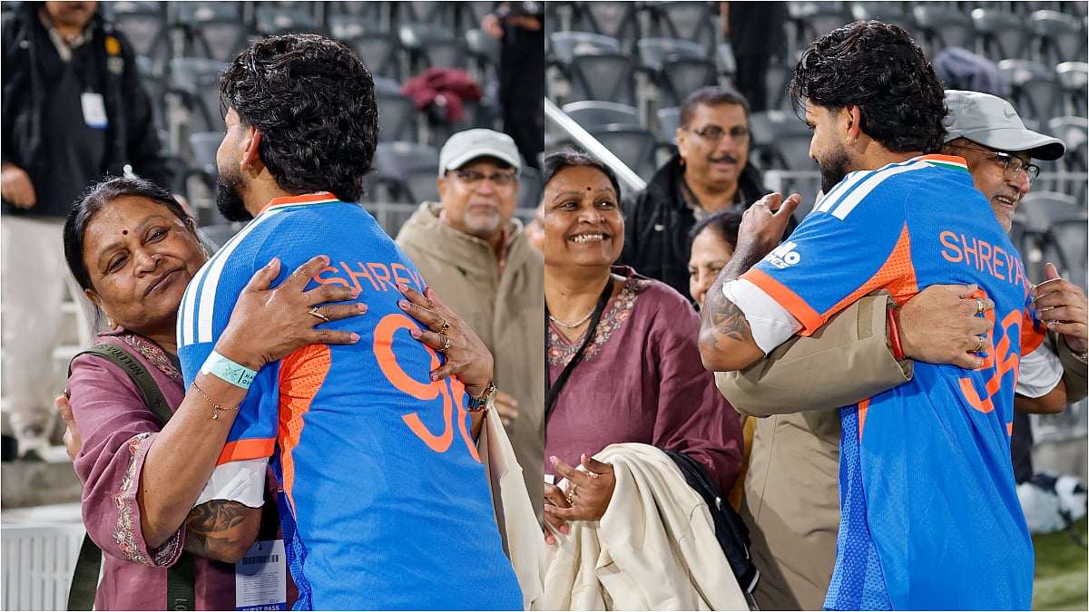 Shreyas Iyer Hugs Parents Warmly To Celebrate India's Win Over New Zealand After Crucial 42-Run Knock