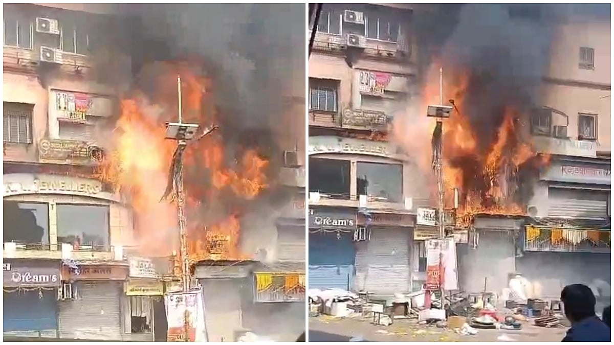 Mumbai Fire Breaks Out At Bhuleshwar Jewellery Market, 32 Escape As Firefighters Douse Blaze