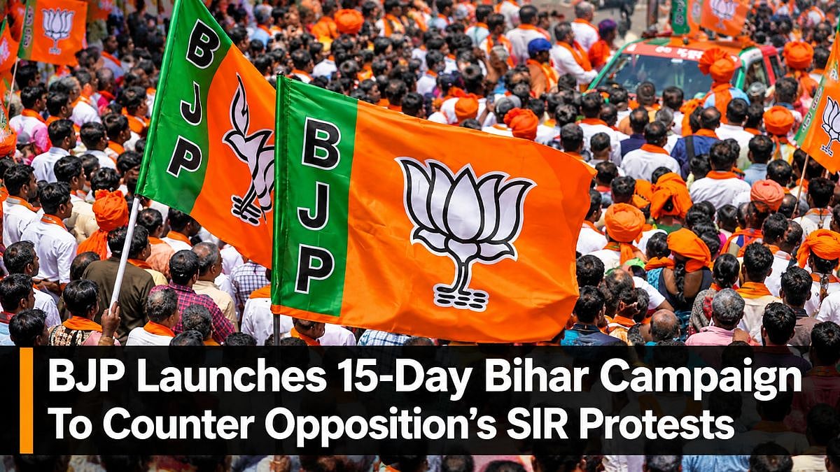 BJP Launches 15-Day Bihar Campaign To Counter Opposition’s SIR Protests Over Voter Deletions