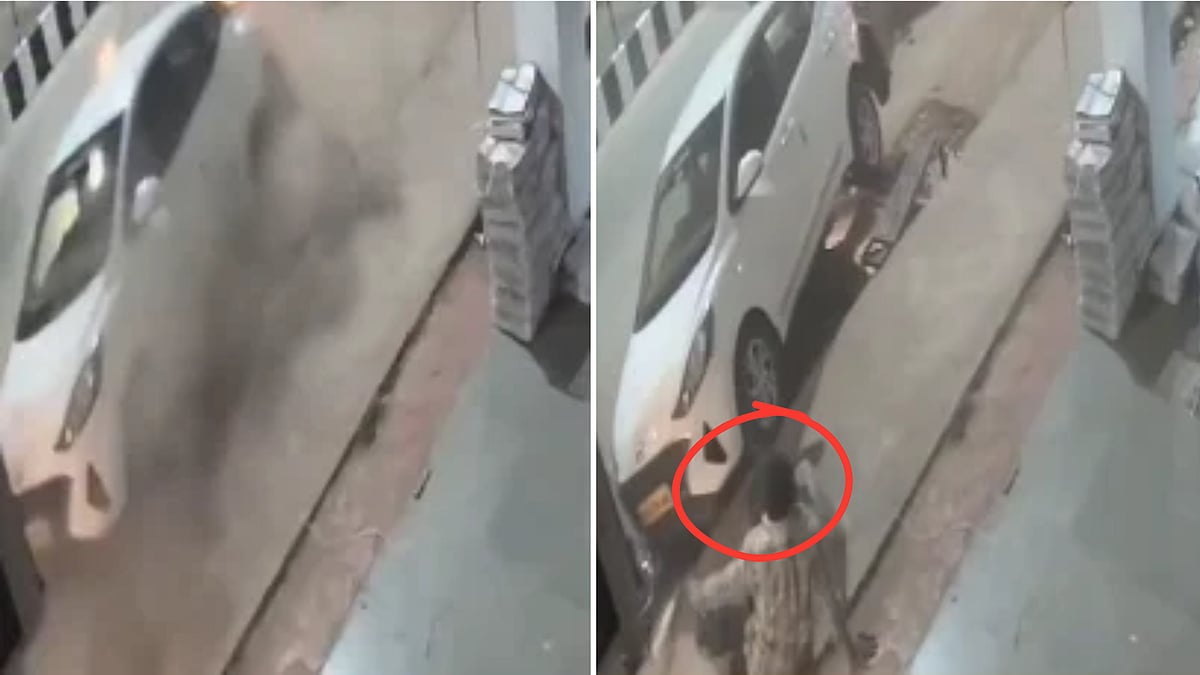 Speeding Car Hits 2 Youths, Parked Vehicles On Bhopal's Kolar Road; One Of The Victims Pleads For Help | VIDEO