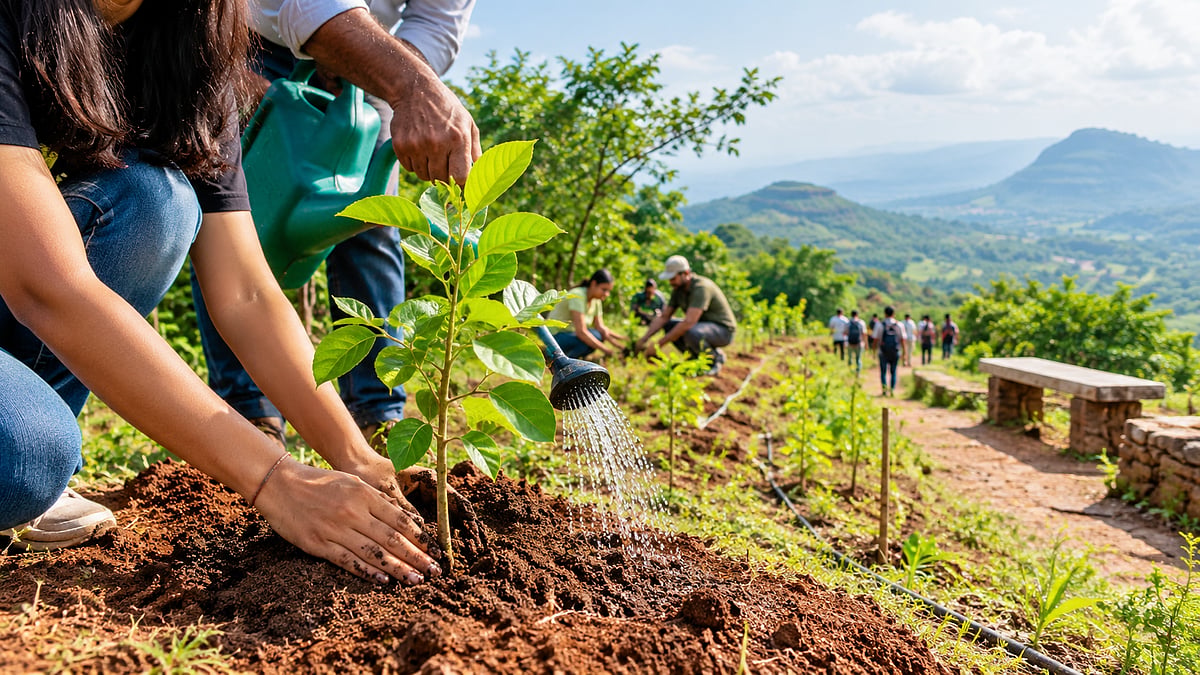 Nashik: 60,000 Saplings Planted At Igatpuri’s Gol Tekdi, Tourists Urged To Help Protect Them