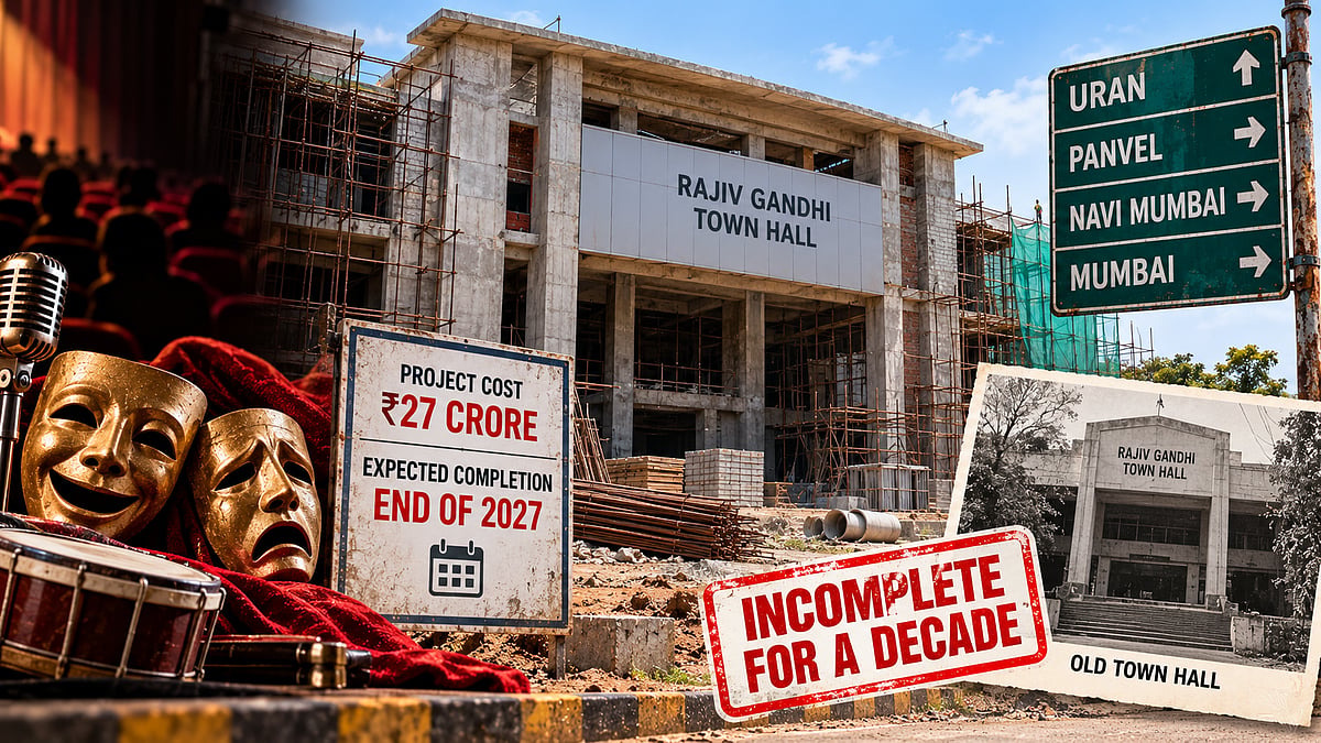 Uran's ₹27-Crore Rajiv Gandhi Town Hall Project Remains Incomplete For Nearly A Decade, Residents Must Wait Until 2027