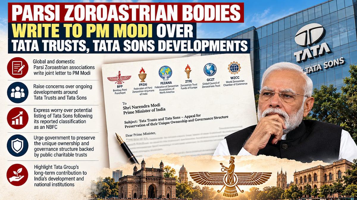 Tata Sons Listing Row: Global Parsi Zoroastrian Bodies Write To PM Modi, Seek Protection Of Tata Trusts' Legacy