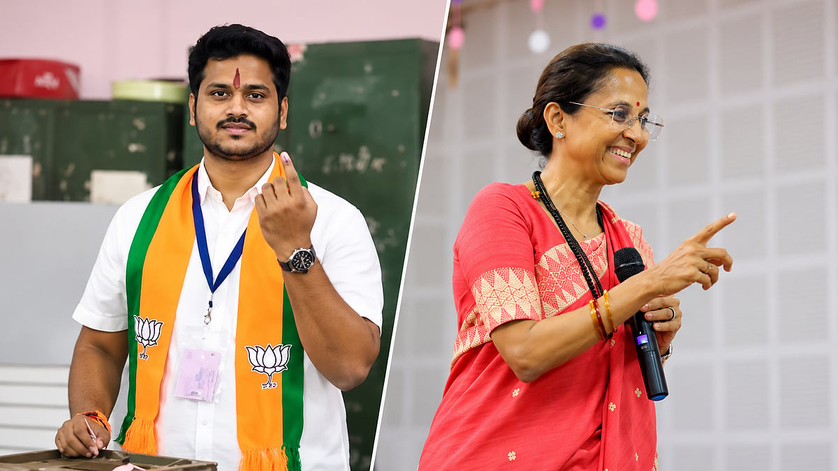 Pune MLC Polls 2026: Supriya Sule Questions BJP Candidate Kaustubh Gawade Wearing Party Scarf While Voting
