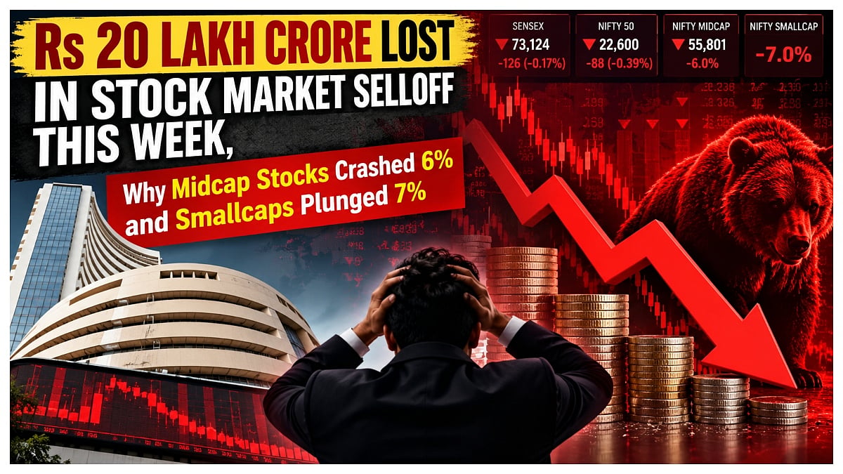 ₹20 Lakh Crore Lost in Stock Market Selloff This Week, Why Midcap Stocks Crashed 6% And Smallcaps Plunged 7%