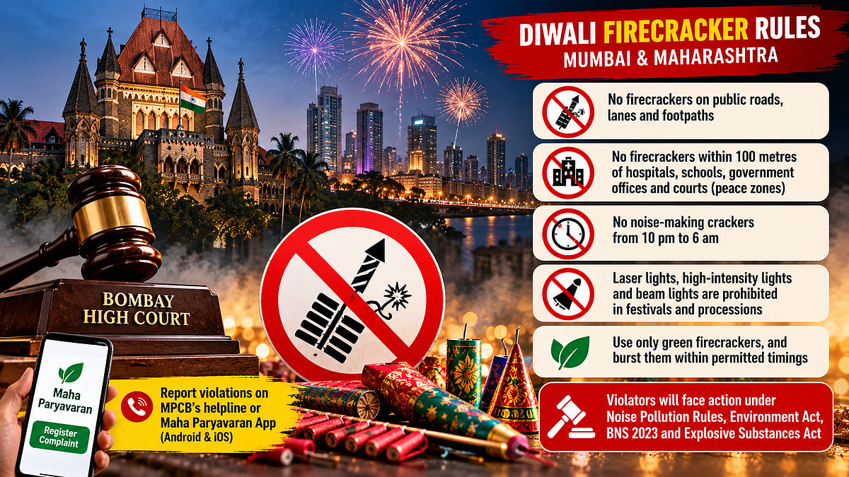 Diwali 2026: MPCB, BMC Warn Against Bursting Firecrackers On Mumbai Roads, Violators Face Action Under HC Orders