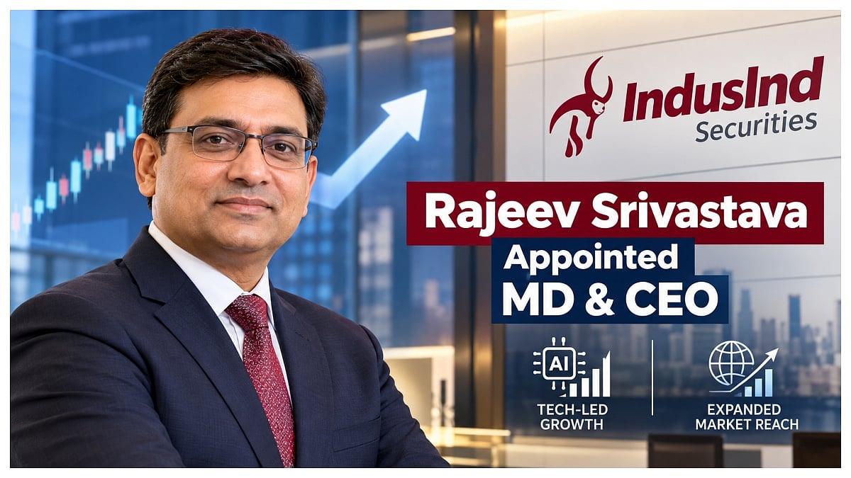IndusInd Securities Names Rajeev Srivastava As MD & CEO, Eyes AI-Led Growth And Wider Market Reach