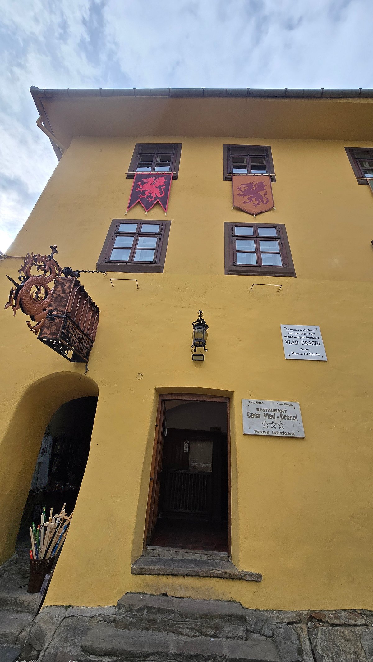 The house where Vlad III was born is now a restaurant