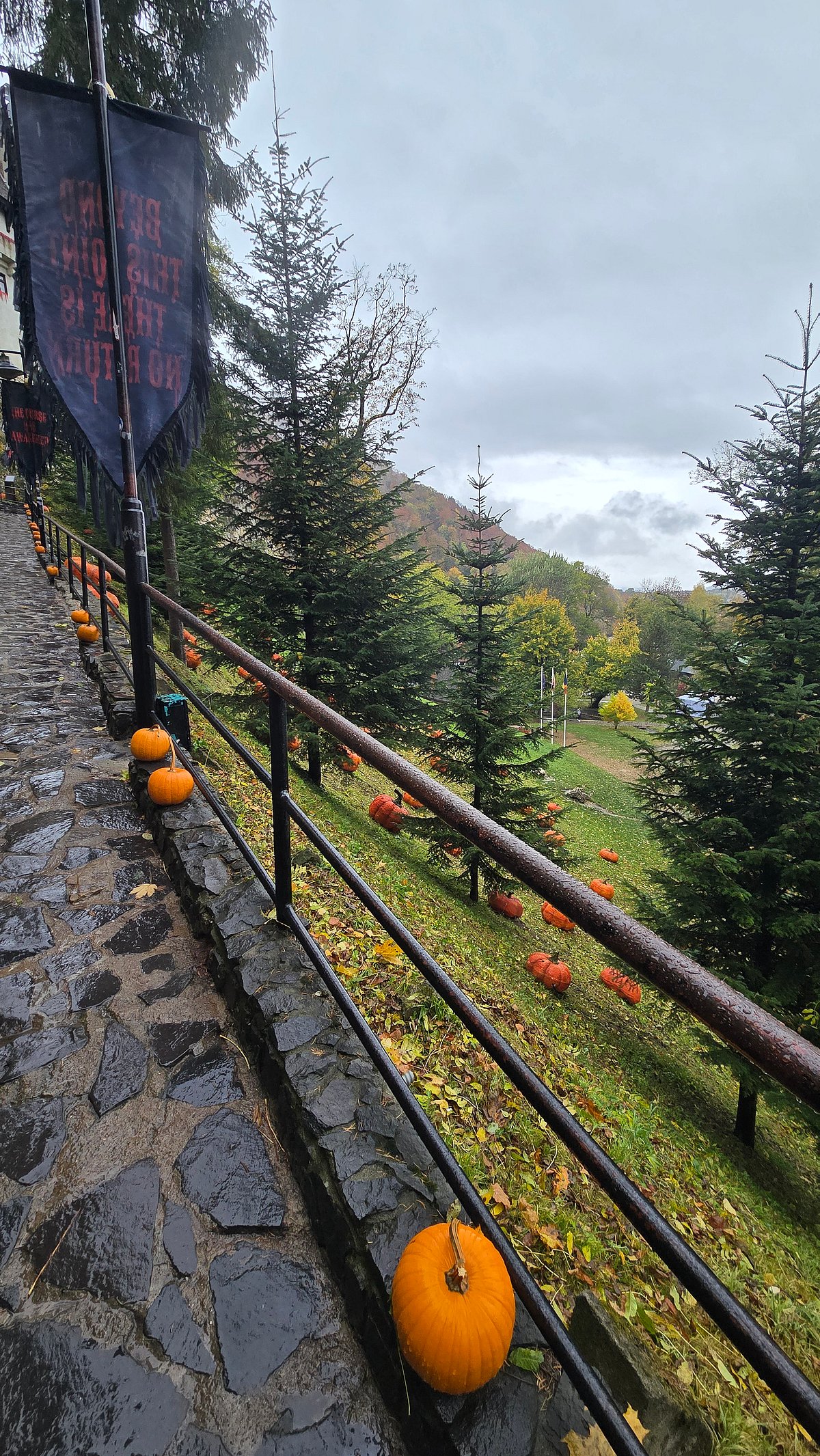 Halloween decoration in Bran Castle