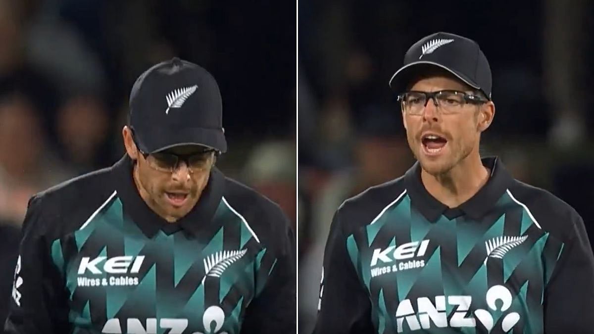 Mitchell Santner Furious Reaction Goes Viral After Jacobs Drops Vaibhav Sooryavanshi During Bracewell's Over