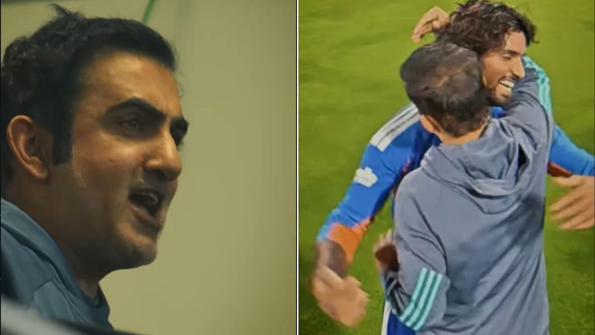Gautam Gambhir Celebrates India’s Thrilling Christchurch Win, Hugs Hero Tilak Varma | VIDEO