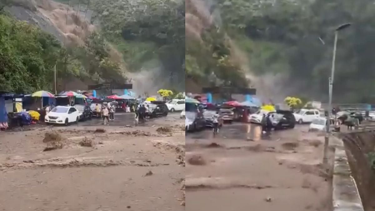Kodaikanal Flooding: Flash Flood Near Silver Cascade Falls Leaves Vehicles Stranded For Hours - VIDEO 