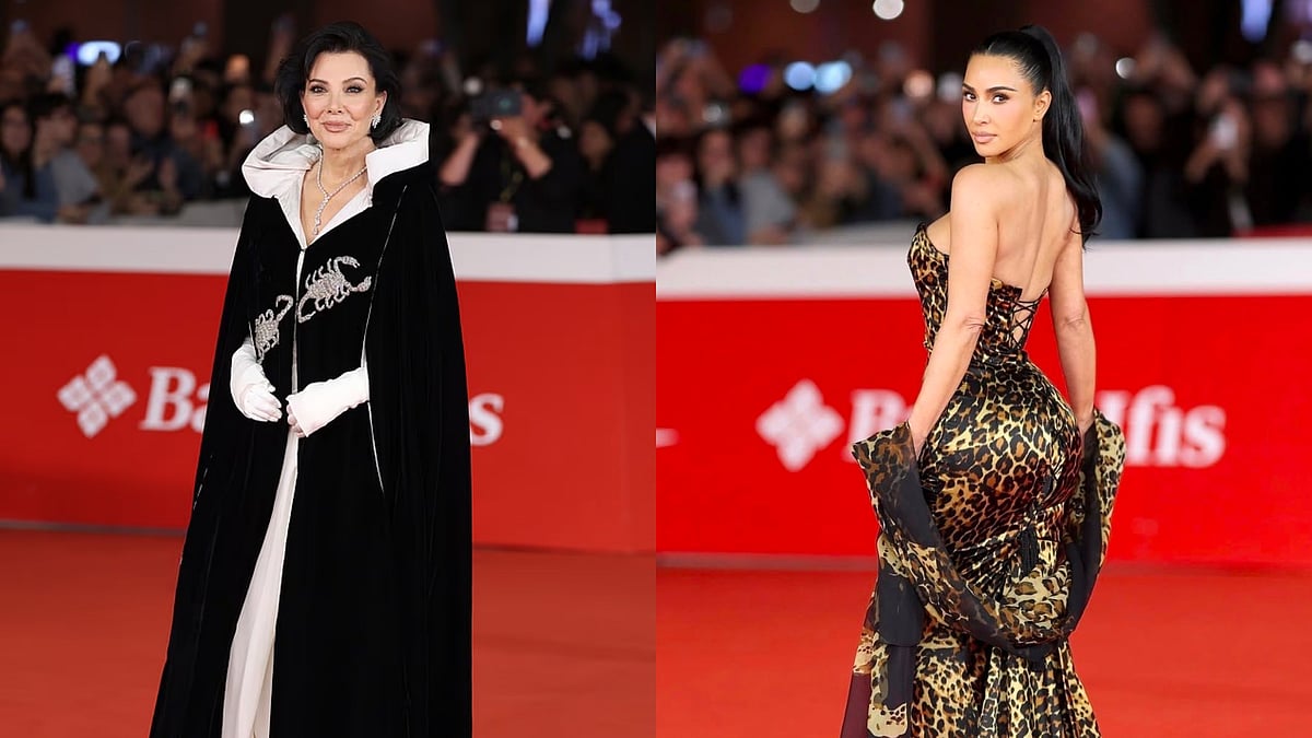 Kris Jenner Wears Elizabeth Taylor's Iconic Scorpion Cape To Pay Homage To Kim Kardashian's All's Fair Look At Rome Film Festival 