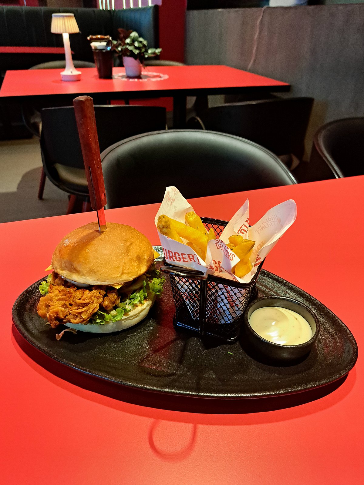 Kerala Fried Chicken Burger 