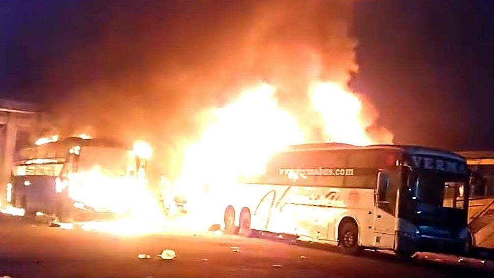 Bhopal ISBT Fire: Eight Verma Travels Buses Damaged In Massive Blaze, ₹4–5 Crore Loss Estimated; Police Probe Possible Conspiracy