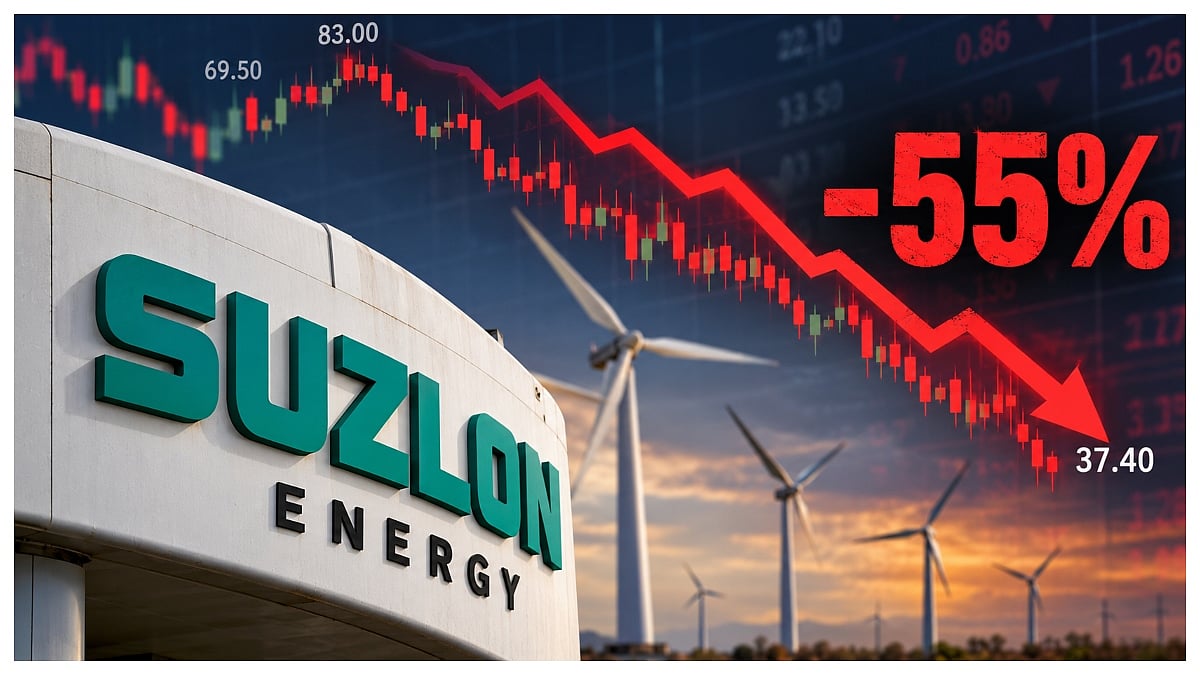 Suzlon Energy Shares Crash 55% From September 2024 Peak, Investors Eye October 29 Q2 Results For Recovery Cues