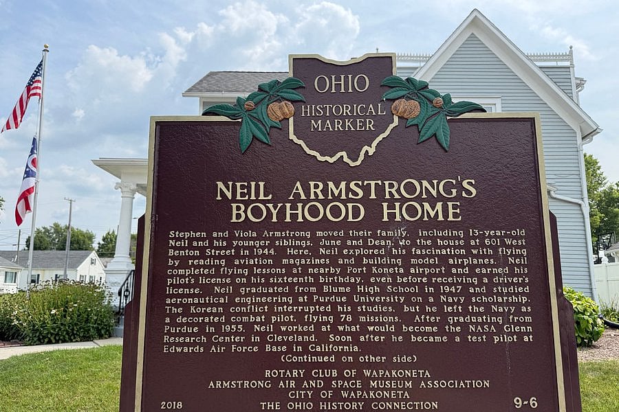 Neil Armstrong’s Childhood Home In Ohio To Be Preserved After $400,000 Donation By Retired Pilot Who Saw Moon Landing In 1969