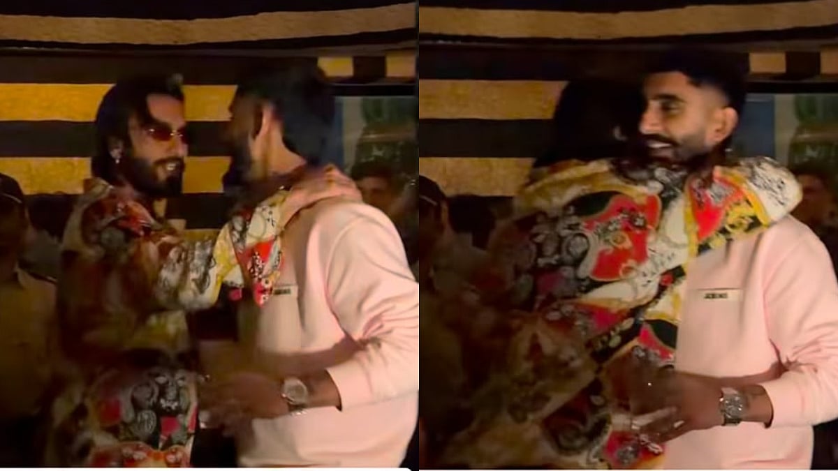 Ranveer Singh Meets Punjabi Rapper Sultaan Amid Tight Police Security, Welcomes Him To Mumbai With Warm Hug- VIDEO