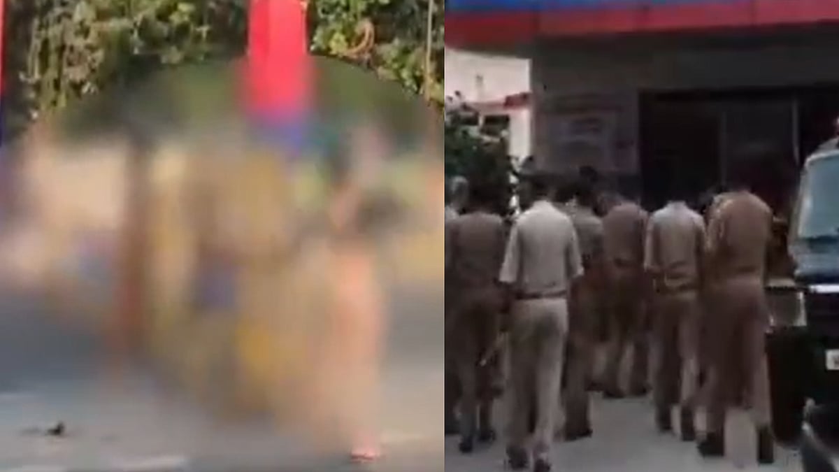 Jhansi: Viral Video Shows Transgender Protesters Climbing Cars, Kicking Officials Outside SSP Office; 4 Held
