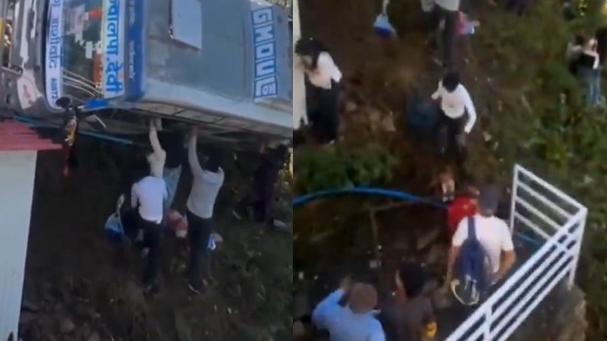 Video Shows Passengers Jumping From Bus After It Plunges Into Gorge In Uttarakhand