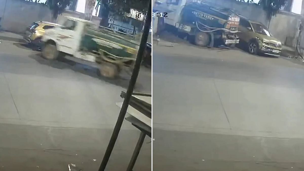 Mumbai Accident: Minor Crashes Water Tanker Into SUV, Compound Wall In Andheri; Police Book Cousin And Vehicle Owner | VIDEO